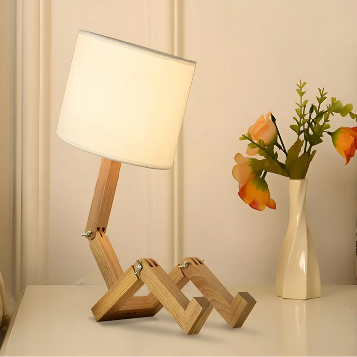 Flexible Wooden Design Table Lamp for Modern Home Decor