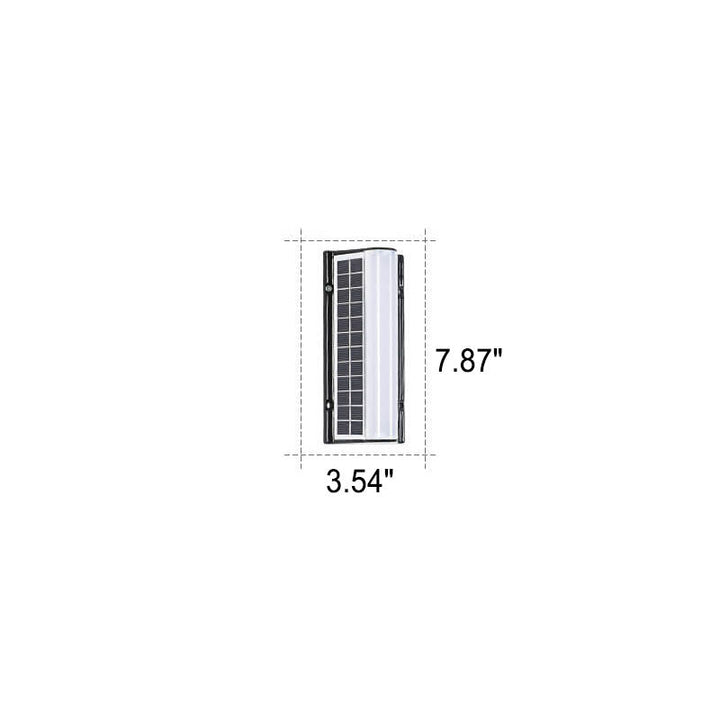 Modern Long Acrylic Solar LED Waterproof Wall Light for Outdoor Garden-Orizon Depot