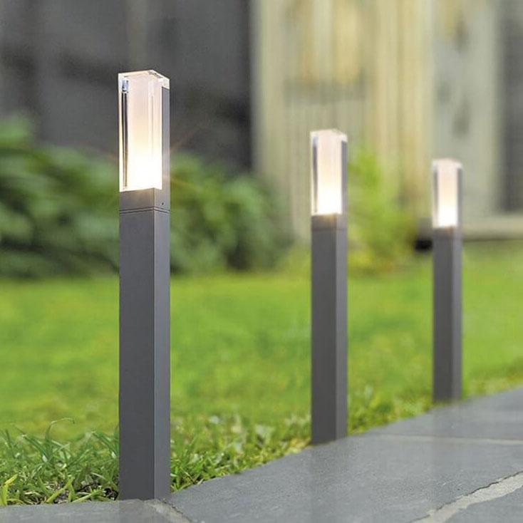 Modern Acrylic LED Column Lawn Light – Waterproof Outdoor Garden Lamp-Orizon Depot