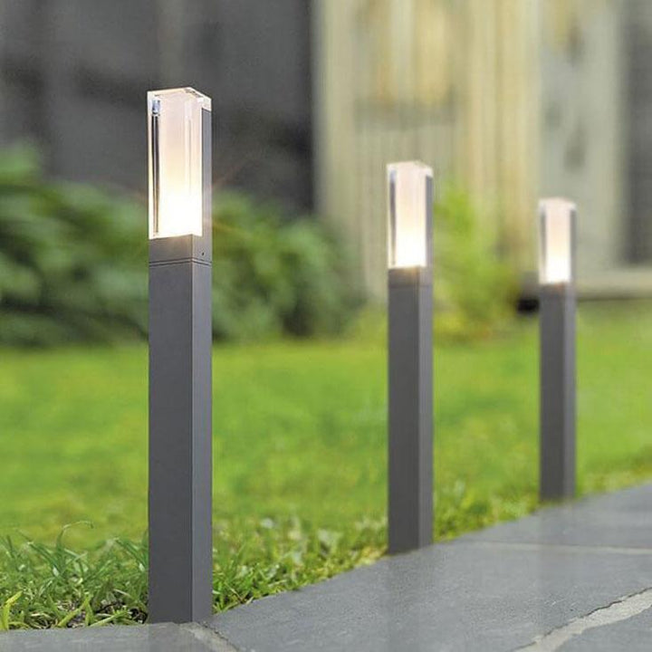 Modern Acrylic LED Column Lawn Light – Waterproof Outdoor Garden Lamp-Orizon Depot