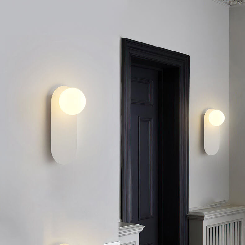 Nordic Style Glass Ring Base 1-Light Wall Sconce Lamp