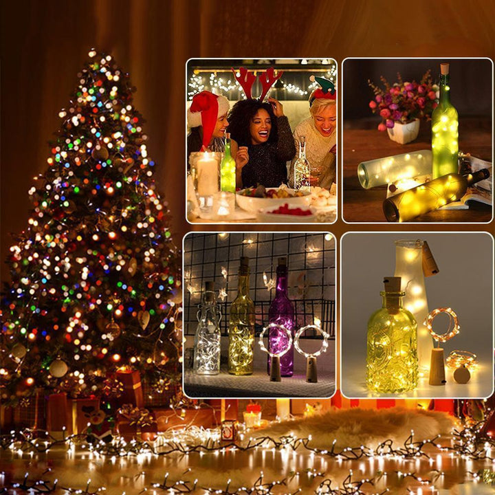 LED Wine Bottle Lamps Cork Night Light DIY Decoration - 5/10 PCS-Orizon Depot