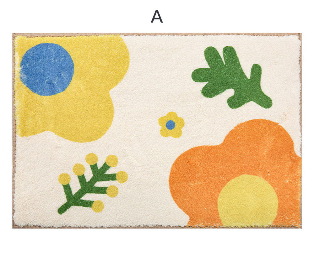 Floral Design Bath Mat for a Cozy Bathroom Decor-Orizon Depot