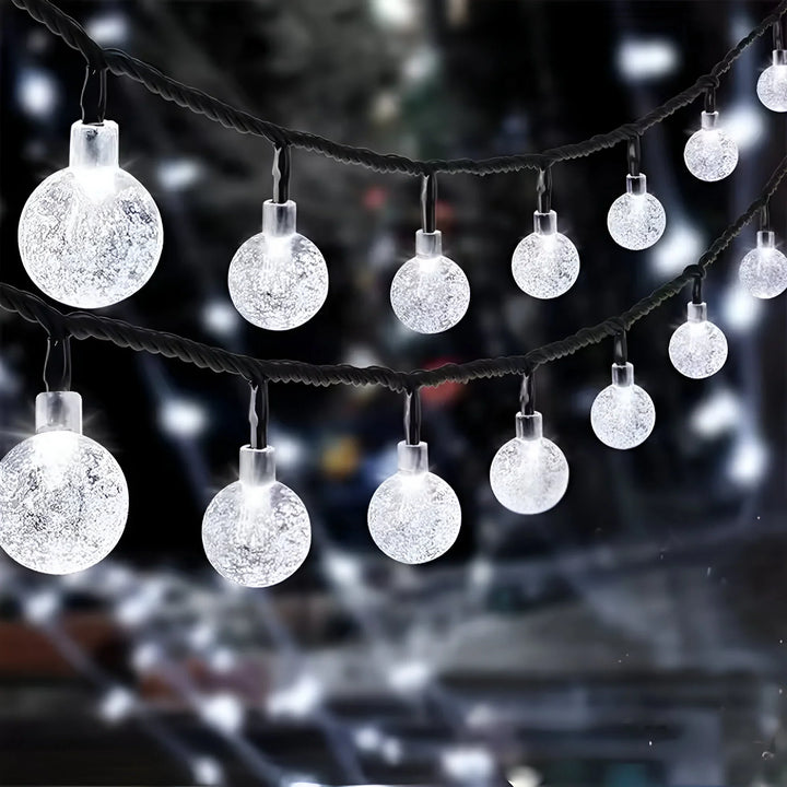 Solar Crackled Glass Garden Lights for Outdoor Decor-Orizon Depot