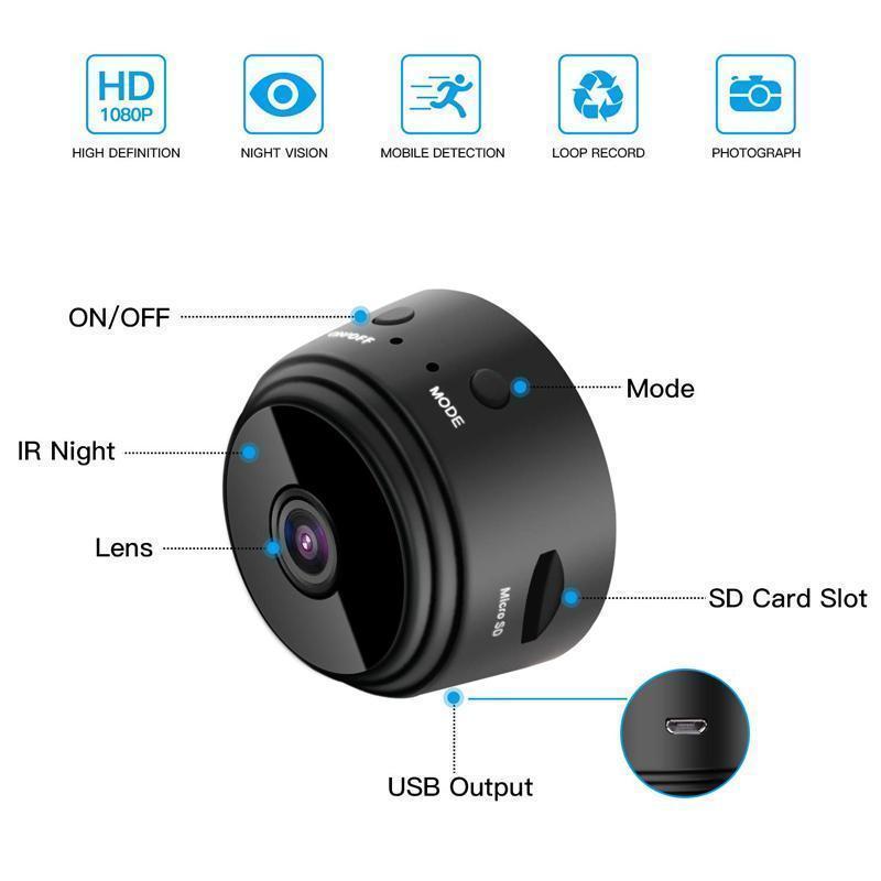 1080p Magnetic WiFi Mini Security Camera-Orizon Depot
