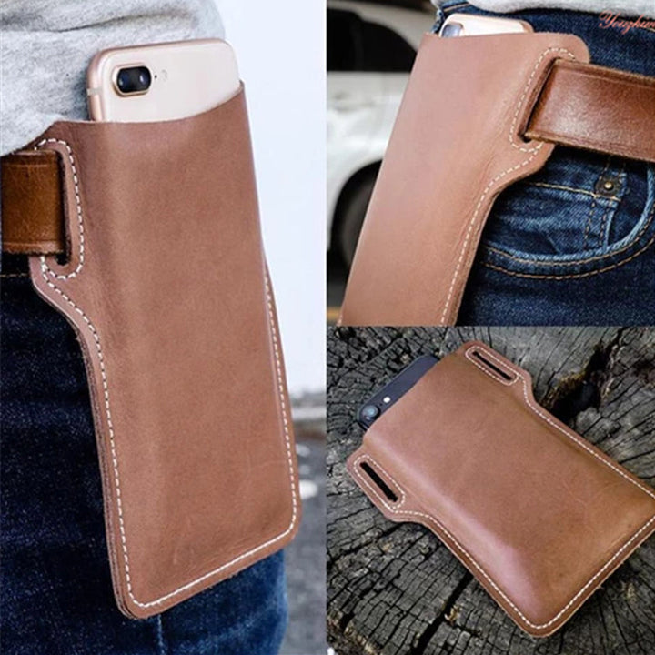 Retro Short Phone Case Belt Pouch for Easy Access and Convenience-Orizon Depot