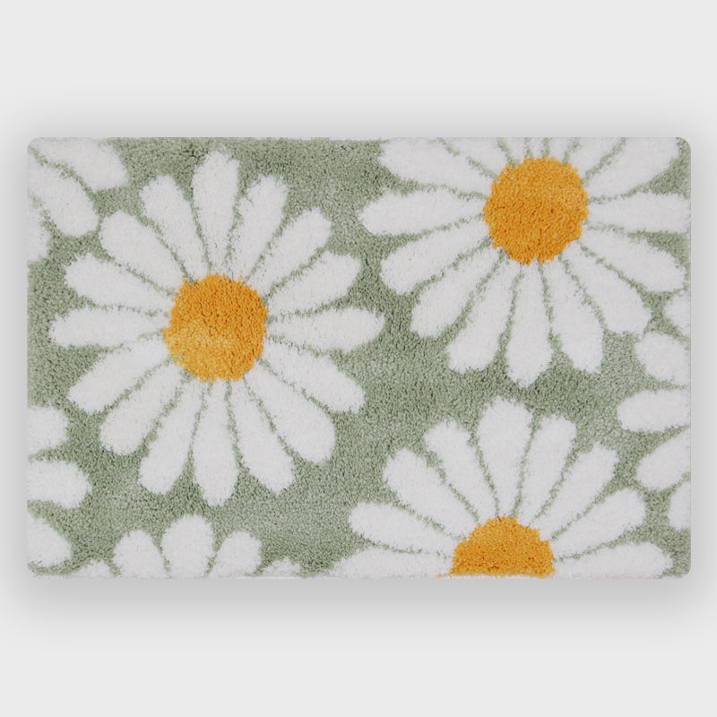 Sweet Daisy Bath Mat - Purple Flower Carpet for Bathroom Decor-Orizon Depot