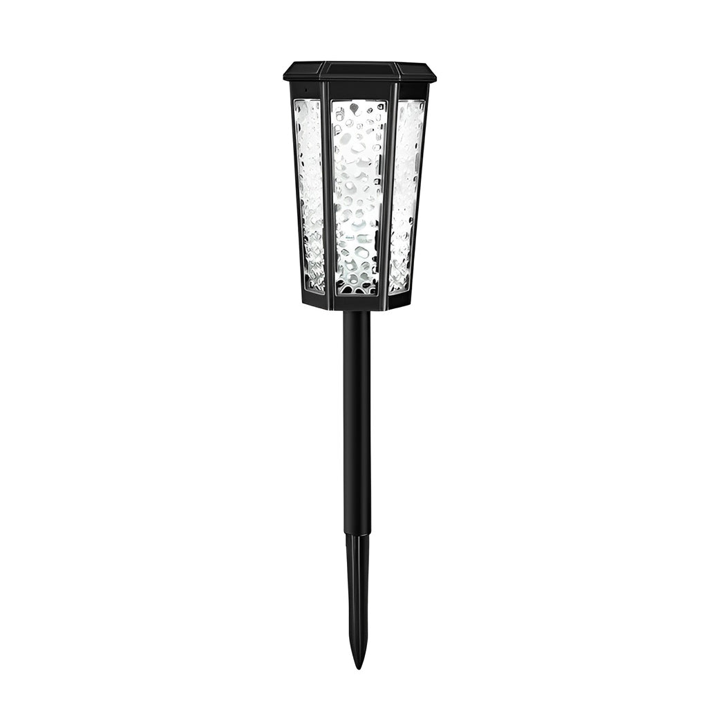 Hexagon Hollow Outdoor Solar Pathway Light - Waterproof Landscape Lighting