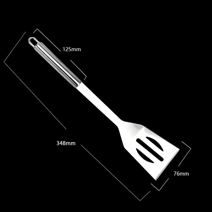Stainless Steel BBQ Cutlery Set with Travel Case and Heatproof Grip