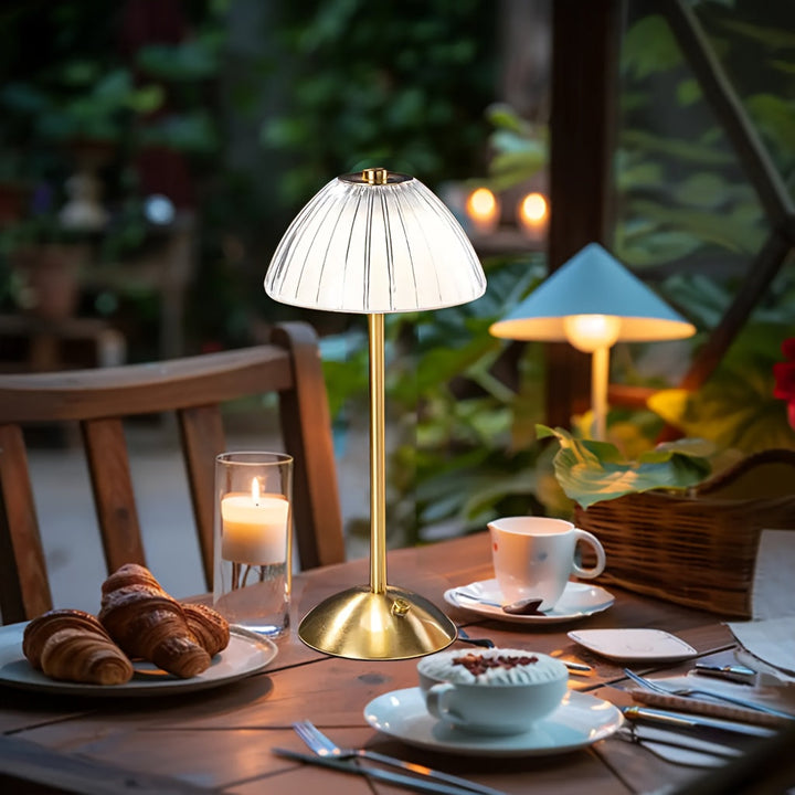 USB Rechargeable Golden Touch Table Lamp for Modern Home Decor