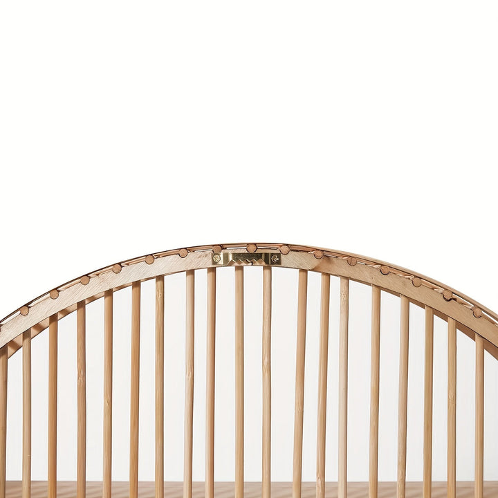 Handmade Round Bamboo Wall Shelf | Boho Floating Organizer