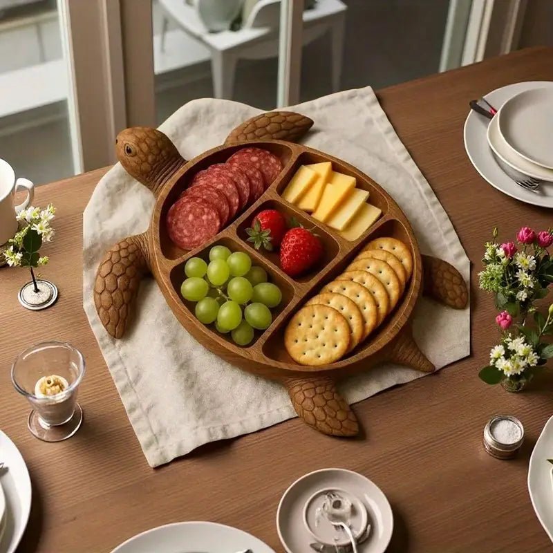 Wooden Snack Tray with Animal Design - Perfect for Entertaining