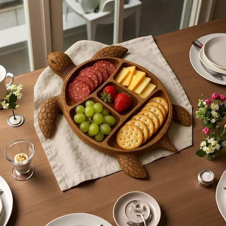 Wooden Snack Tray with Animal Design - Perfect for Entertaining