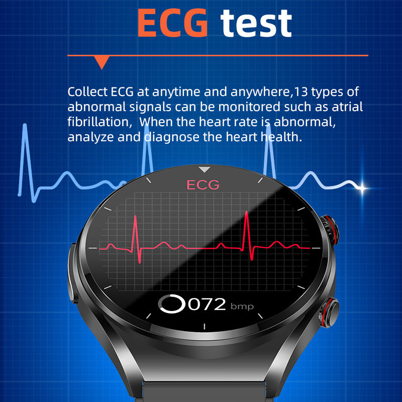 One-Click Blood Sugar & Blood Pressure Monitor Smart Health Watch-Orizon Depot