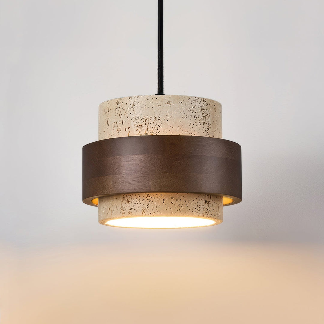 Ascend Retro Stone Wabi-Sabi Pendant-Orizon Depot