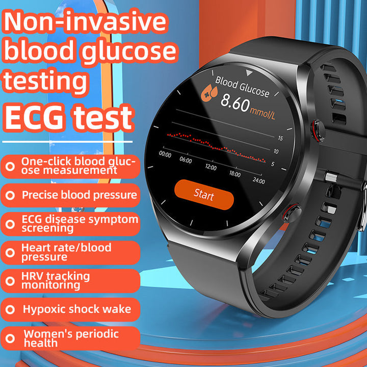 One-Click Blood Sugar & Blood Pressure Monitor Smart Health Watch-Orizon Depot