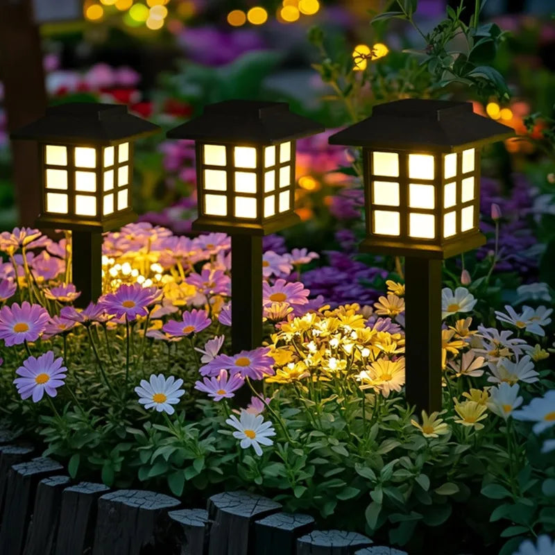 2 Pack Waterproof Solar Pathway Lights for Garden and Outdoor Use-Orizon Depot