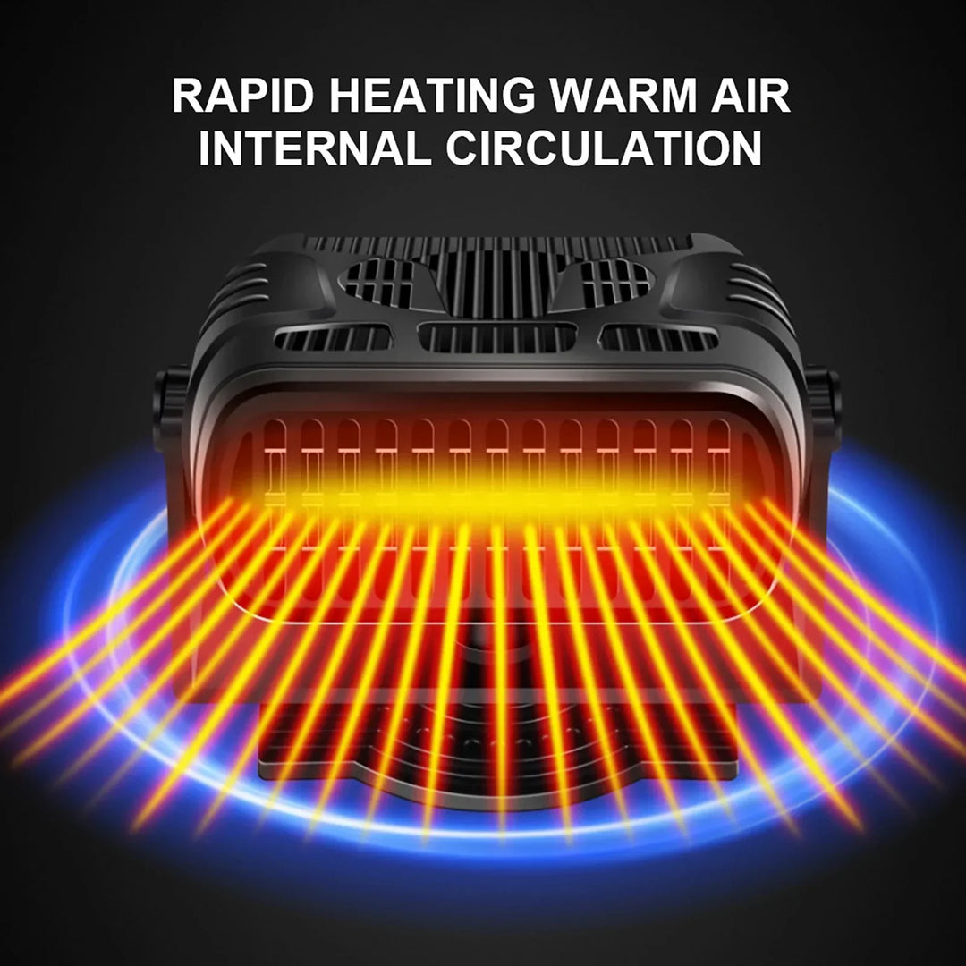 2-in-1 Car Defogger and Heater with 360° Rotating Nozzle-Orizon Depot