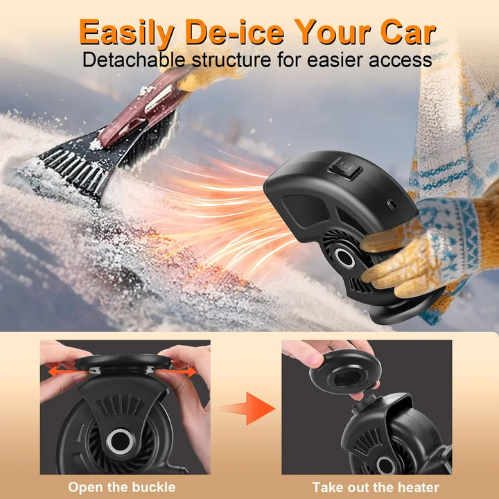 2-in-1 Car Heater Defogger for Windshield - 12V/24V-Orizon Depot