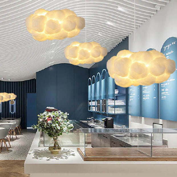 Modern Creative Floating Cloud 1-Lamp LED Pendant Light-Orizon Depot