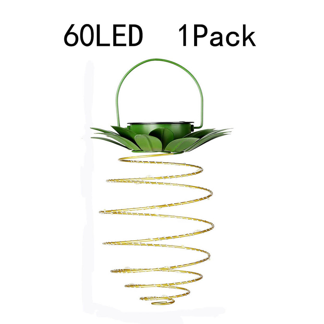 Solar Pineapple Iron Lantern LED Copper Wire Outdoor Waterproof Garden Decorative Hanging Lamp-Orizon Depot