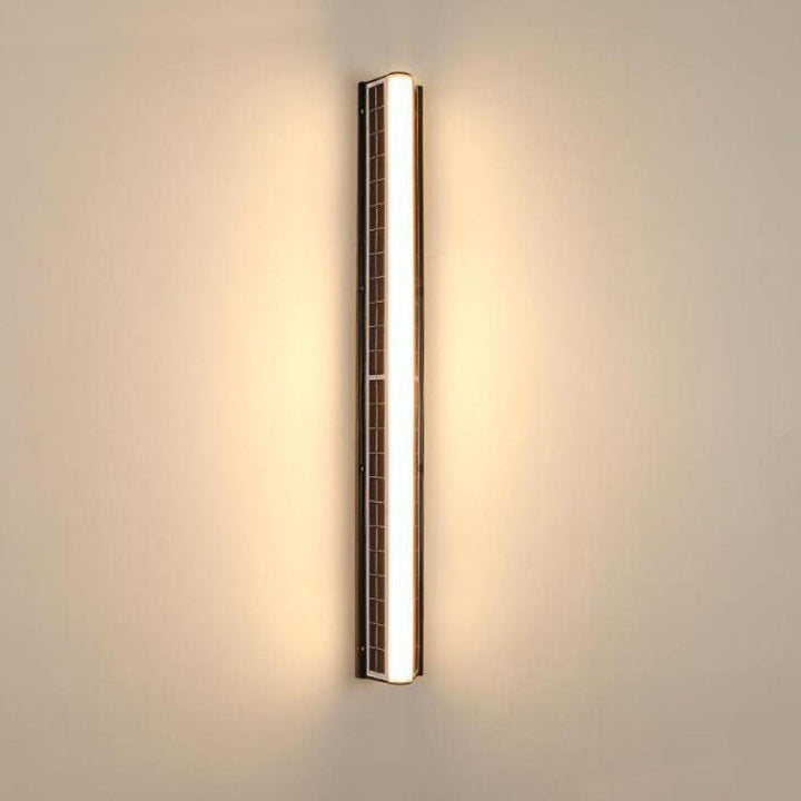 Modern Long Acrylic Solar LED Waterproof Outdoor Garden Wall Lamp-Orizon Depot