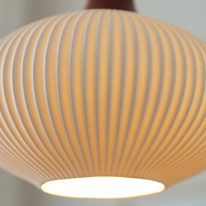 Japanese Vintage Ceramic Dome Pendant Light-Orizon Depot