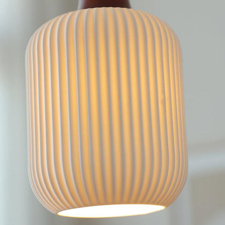 Japanese Vintage Ceramic Dome Pendant Light-Orizon Depot