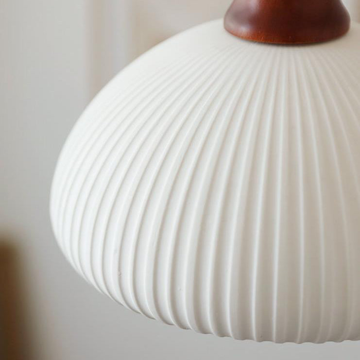 Japanese Vintage Ceramic Dome Pendant Light-Orizon Depot
