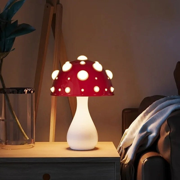 Modern LED Mushroom Table Lamp - Unique Amanita-Inspired Design