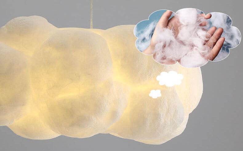Modern Creative Floating Cloud 1-Lamp LED Pendant Light-Orizon Depot