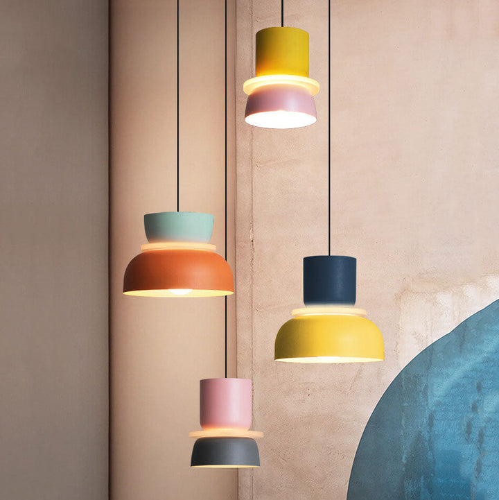 Nordic Colorful Macaron 1-Light LED Pendant Lamp-Orizon Depot