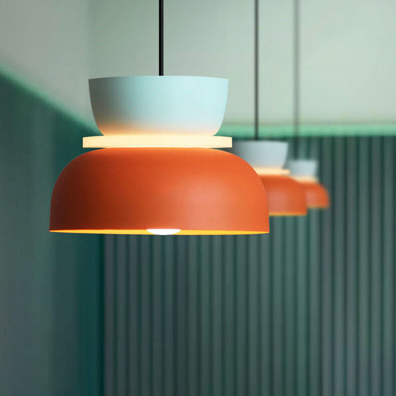 Nordic Colorful Macaron 1-Light LED Pendant Lamp-Orizon Depot