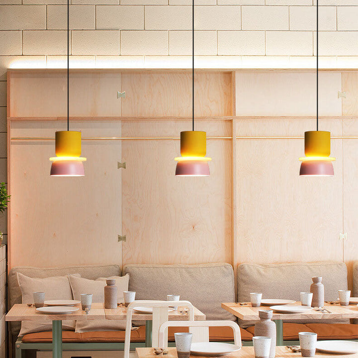 Nordic Colorful Macaron 1-Light LED Pendant Lamp-Orizon Depot