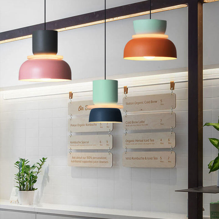 Nordic Colorful Macaron 1-Light LED Pendant Lamp-Orizon Depot