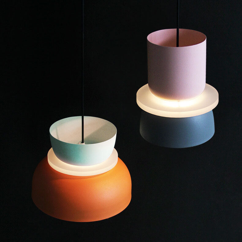 Nordic Colorful Macaron 1-Light LED Pendant Lamp-Orizon Depot