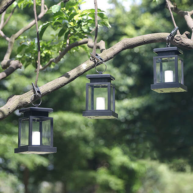 Solar Retro Candle Lantern LED Outdoor Hanging Lamp-Orizon Depot
