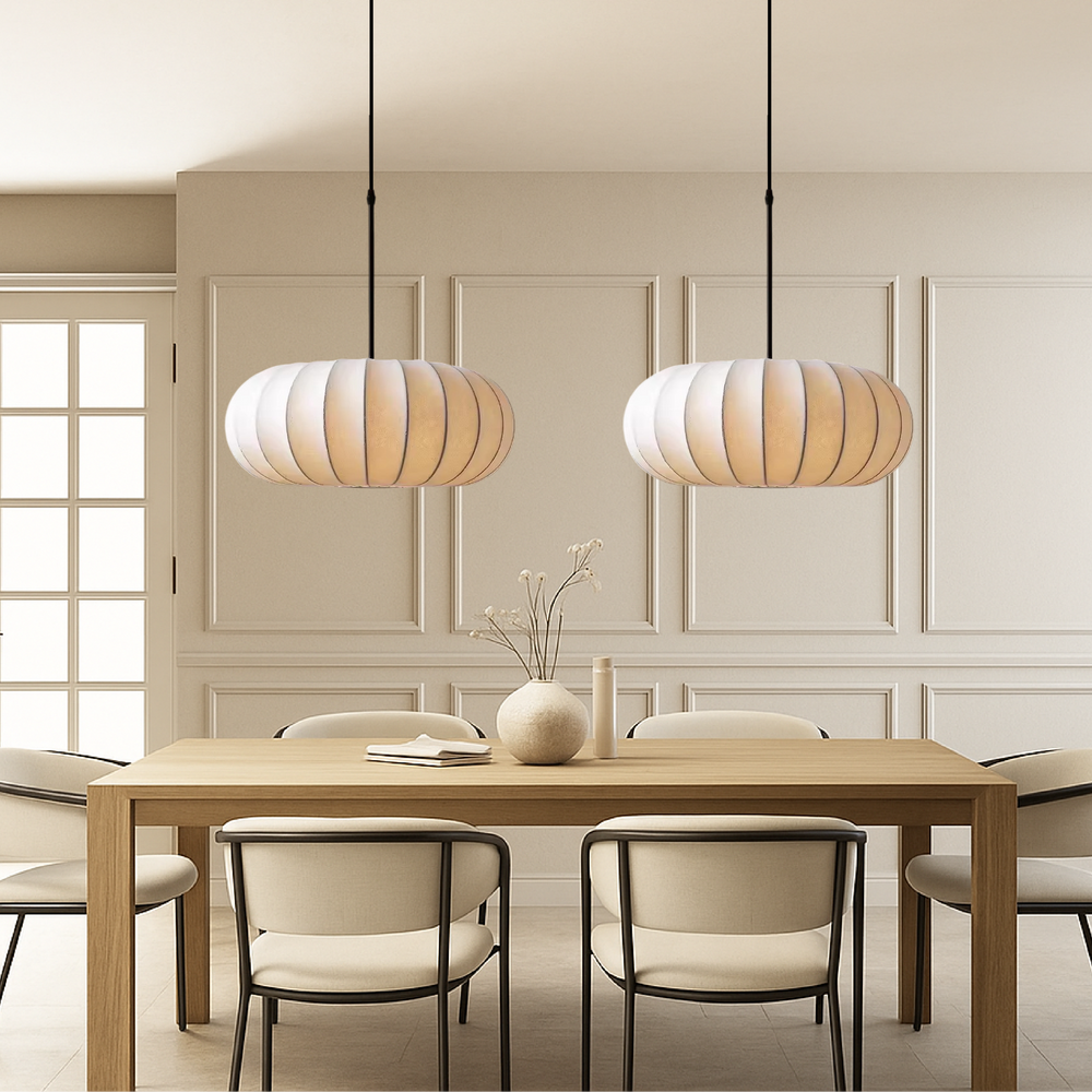 Verona Silk Pendant Light for Modern Interiors-Orizon Depot