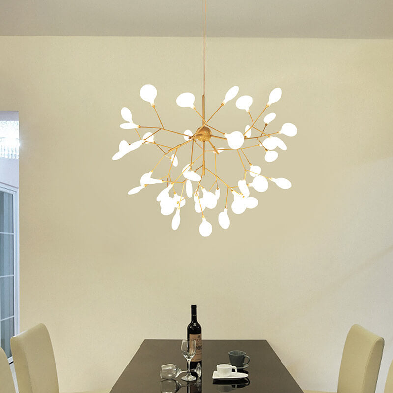 Modern Metal Branch Fireflies LED Chandelier with 27/36 Lights-Orizon Depot