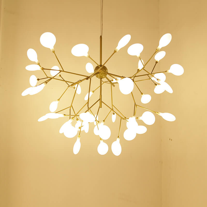 Modern Metal Branch Fireflies LED Chandelier with 27/36 Lights-Orizon Depot