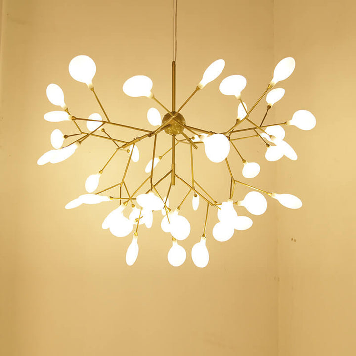 Modern Metal Branch Fireflies LED Chandelier with 27/36 Lights-Orizon Depot