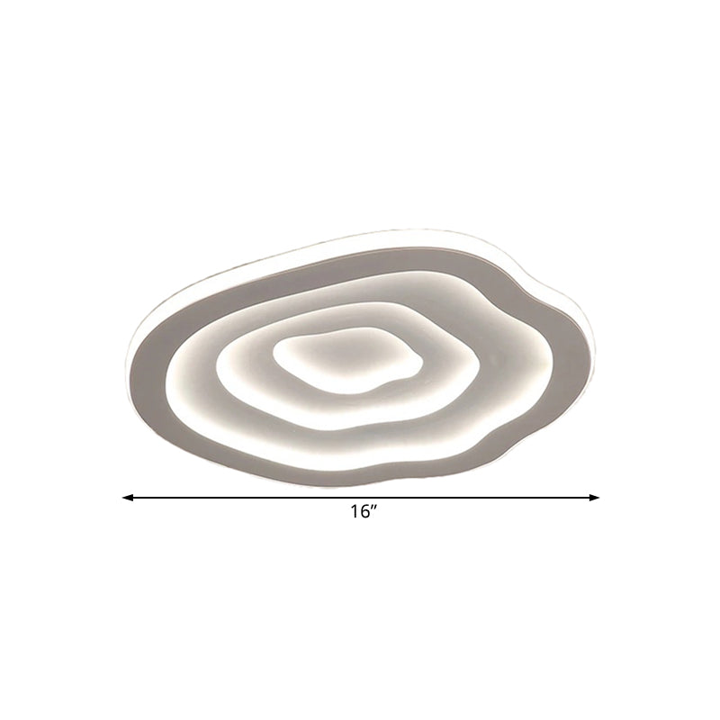 Modern Flush Mount Ripple LED Ceiling Light Fixture
