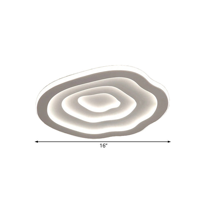 Modern Flush Mount Ripple LED Ceiling Light Fixture