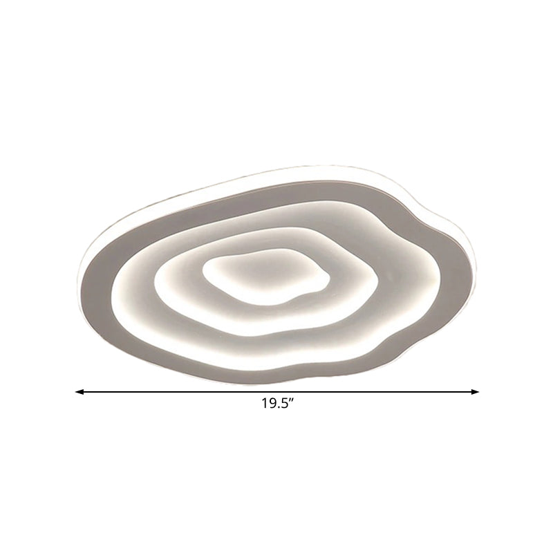 Modern Flush Mount Ripple LED Ceiling Light Fixture