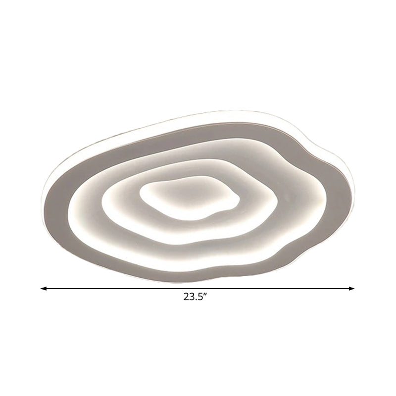 Modern Flush Mount Ripple LED Ceiling Light Fixture
