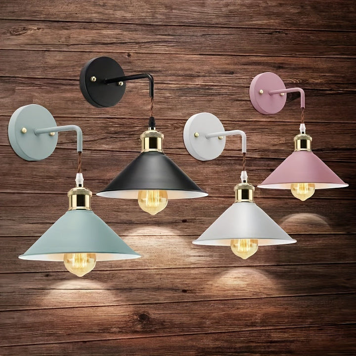 Industrial Metal Wall Sconce | Oil-Rubbed Light Fixture