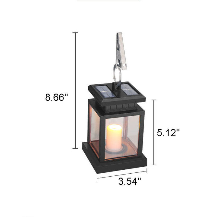 Solar Retro Candle Lantern LED Outdoor Hanging Lamp-Orizon Depot