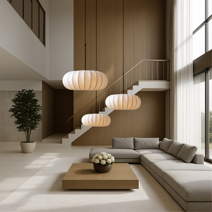 Verona Silk Pendant Light for Modern Interiors-Orizon Depot