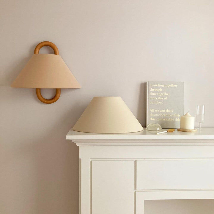 Modern Original Wooden Pleated Semi-Circle 1-Light Wall Sconce Lamp-Orizon Depot