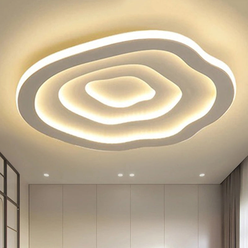 Modern Flush Mount Ripple LED Ceiling Light Fixture